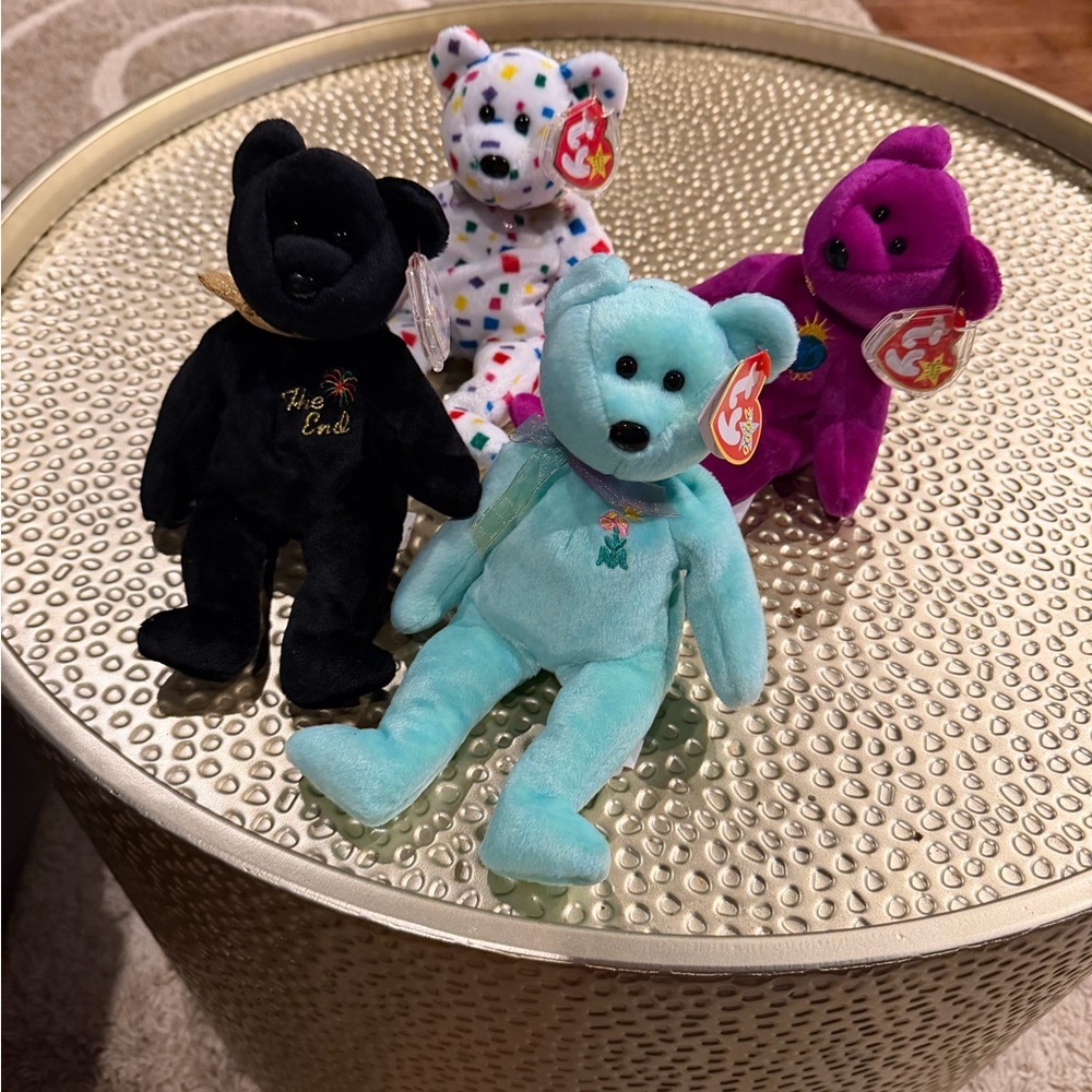 Ty Beanie Babies with tags ( Ariel, The End, y2k, and millennium beanie baby) - Picture 1 of 10